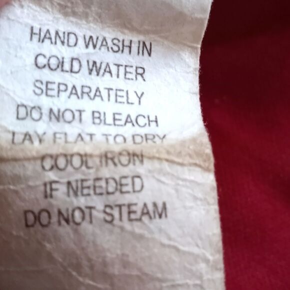 RED & BURGUNDY COLD SHOULDER DRESS SZ.M EUC - Picture 6 of 6